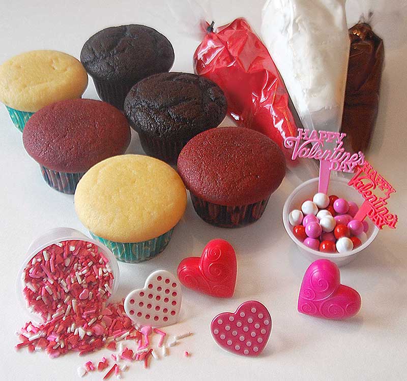 DIY Valentine's Day Cupcake Kit - Carousel Cakes